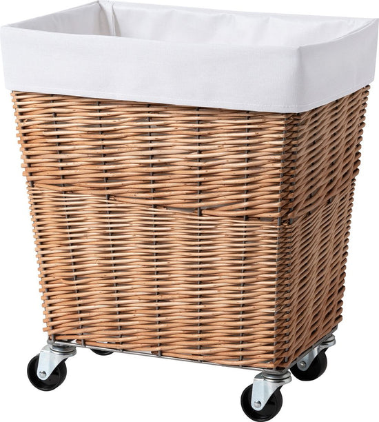 WILLOW LAUNDRY BASKET with CASTER 34L