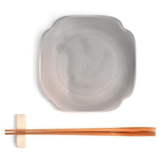 Meimei Sumi-iri 16.5 Dish, Grayish Japanese Tableware, Fruit Plate, Dish, Made in Japan, Minoyaki