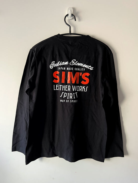 SIMs Original T-shirt (Long Sleeve) / ORG×WHT