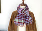 Handwoven tweed scarf | mid ♡♤ ♭69 [made with apparel leftover yarn]