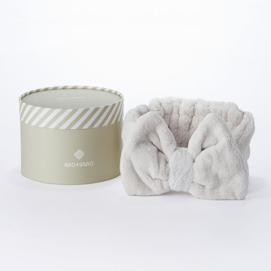 [mofumo]Night care turban for beautiful hair color: Frosty (light gray)