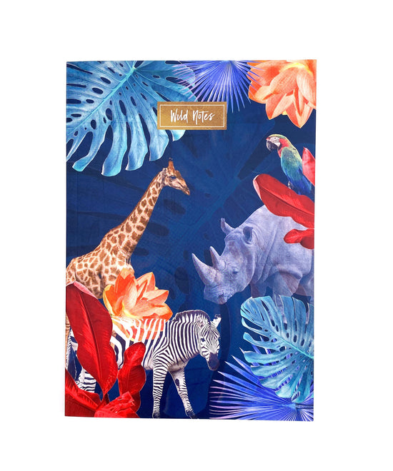 Wild Notebook (ruled) Midnight Safari