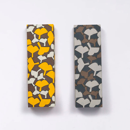 Kyoto Hand-dyed Washi pen case (Gingko)