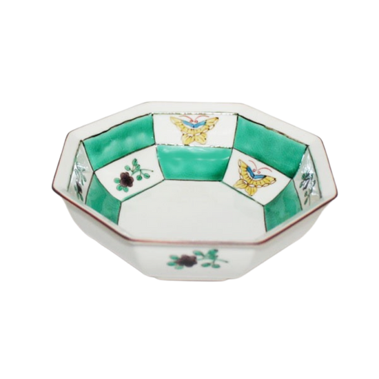 [Eisyou] Butterfly design five-sun octagonal bowl