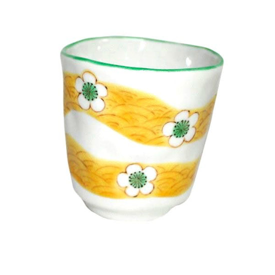 [Eisyou] Teacup with hand-rolled white flower design