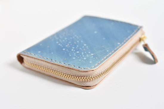 Starry sky No.247 (L-shape zipper mini wallet)