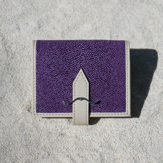 Mini Wallet (Purple and Off-White)Paris