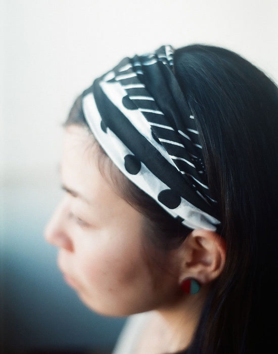 Tenugui Hair Band Black