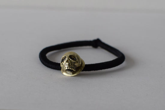 Scull Hair Clip - Brass