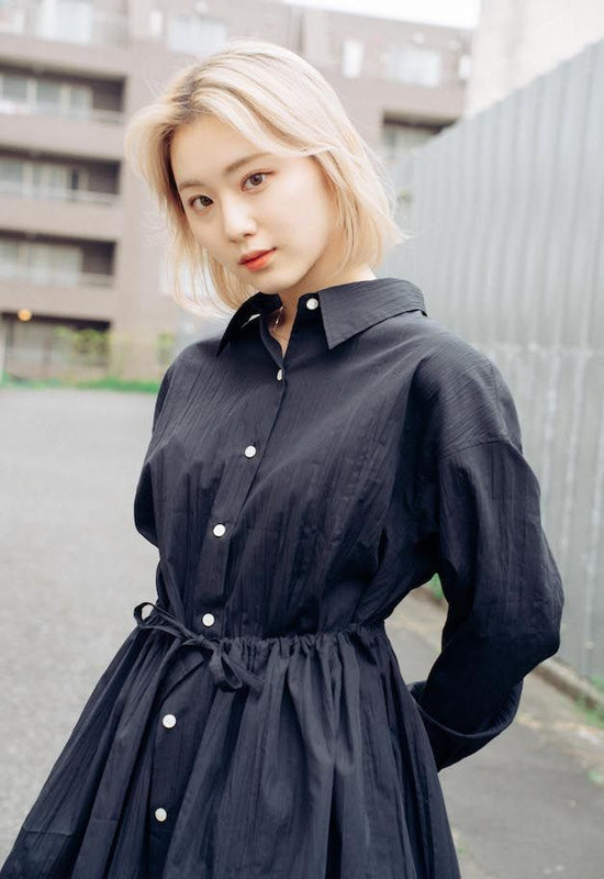 The Noetic. Peplum Shirt [BLACK].