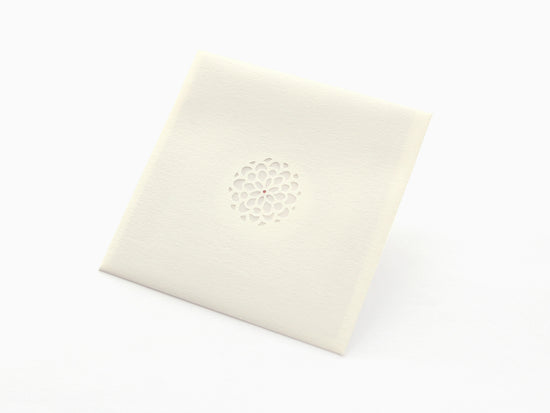 Paper Cutout Mini Envelope "White Flower"
