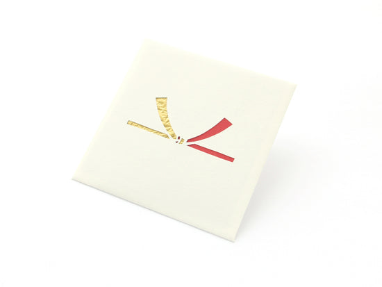 Paper Cutout Mini Envelope "Gold Musubikiri Ribbon"
