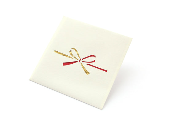 Paper Cutout Mini Envelope "Gold Flower Knot"