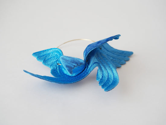 ARRO JOY "BIG BIRD" EARRINGS BLUE