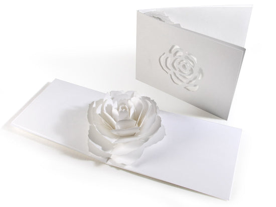 Pop-up greeting cards (Rose) for Birthday / Wedding / Mother&