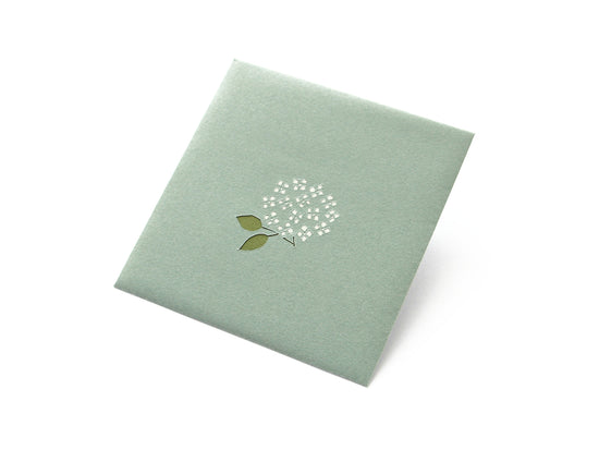 Paper Cutout Mini Envelope "Hydrangea"