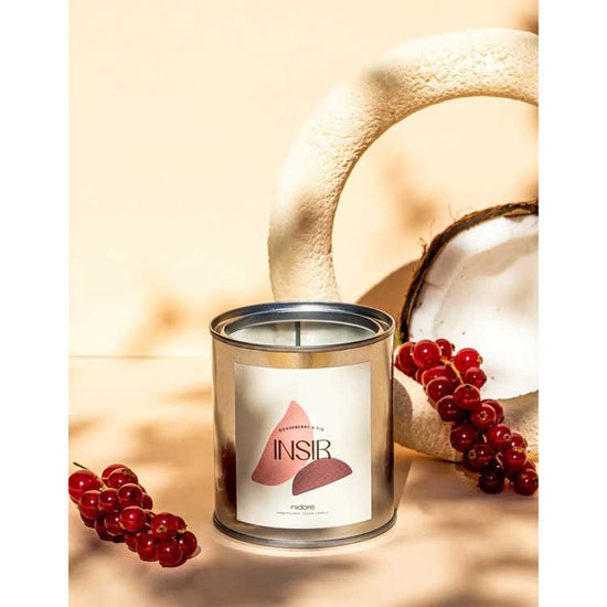 Nidore Organic & Vegan Aroma Candle L Gooseberry and Fig