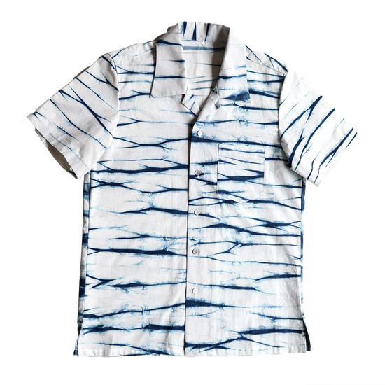 Ryukyu indigo-dyed Kariyushi shirt