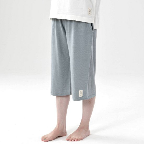 Tummy Wrap / Stretchy Knit Pants, Midriff Type, Organic Cotton, Pockets