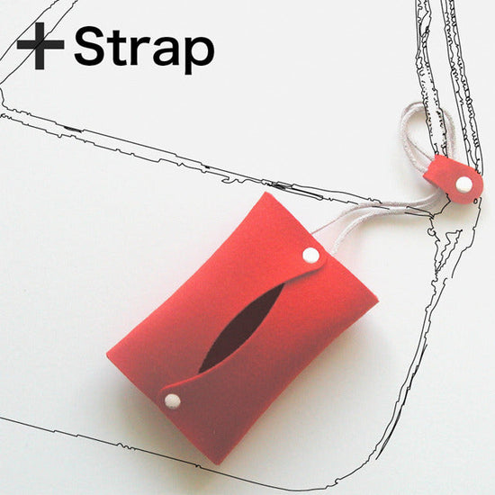 Pocket tissue case + strap