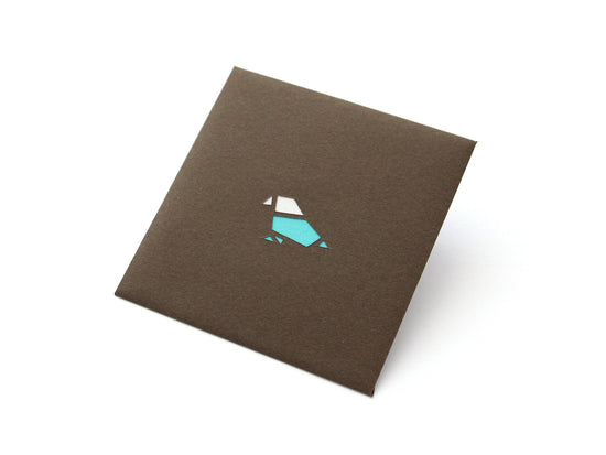 Paper Cutout Mini Envelope "Bird"