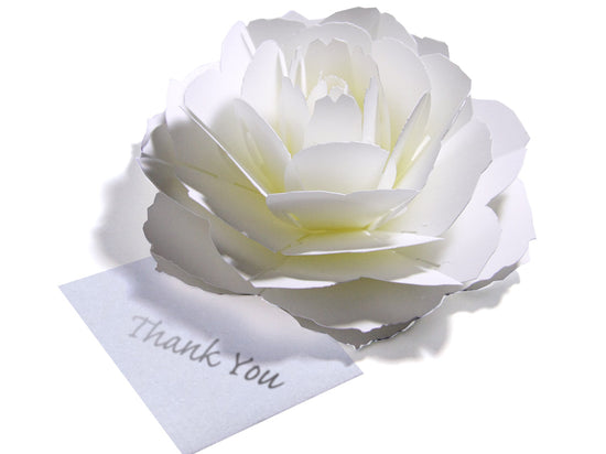 Thank you card (Rose) for flowers