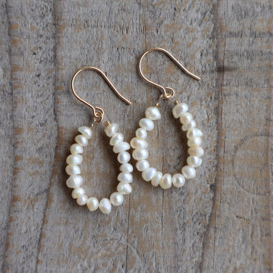 Fresh Water Pearl Ring Earrings