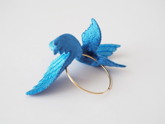 ARRO JOY "LITTLE BIRD" EARRINGS BLUE