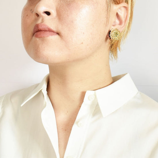 WHITE CLOVER-earrings
