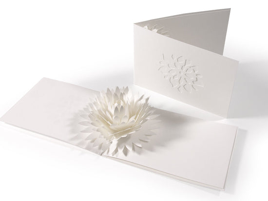 Pop-up greeting card (Dahlia) for Birthday / Wedding / Mother&