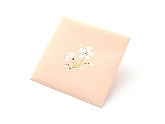 Paper Cutout Mini Envelope "Cherry Blossoms"