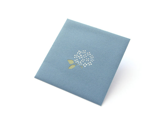 Paper Cutout Mini Envelope "Blue Hydrangea"