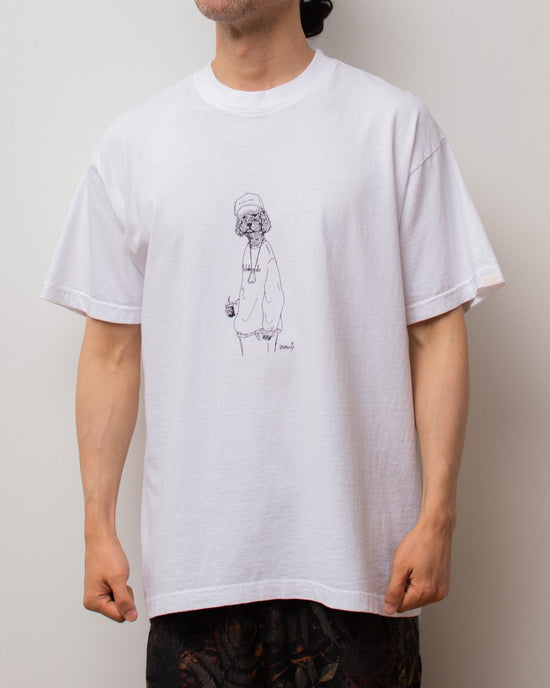 Meme-ci x A blends illustration T-shirt "toy poodle"