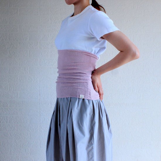 Tummy wrap / stretch knit haramaki cotton rayon silk