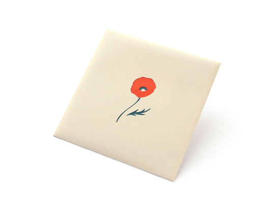 Paper Cutout Mini Envelope "Poppy"