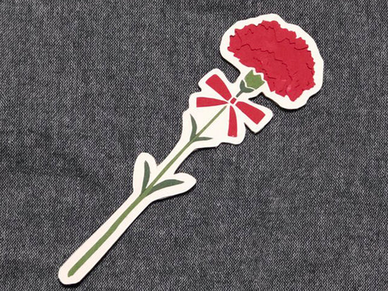 Lightly Fragrant Single-Flower Paper Cutout Incense "Carnation"