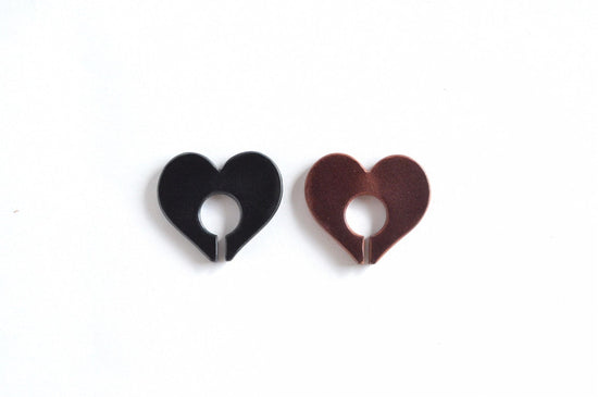Leather Ear cuff (Extra Heart C)