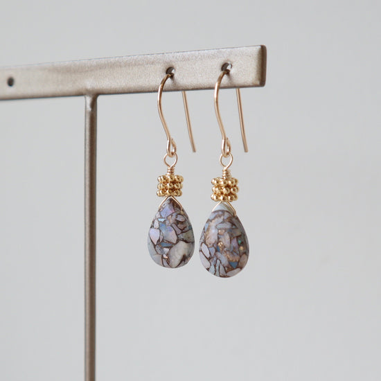 Copper Opal Earrings