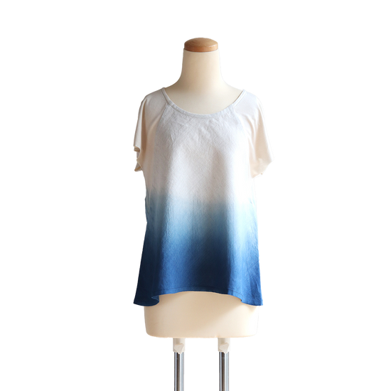 Ryukyu indigo-dyed Raglan Top