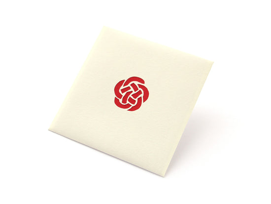 Paper Cutout Mini Envelope "Plum Knot"