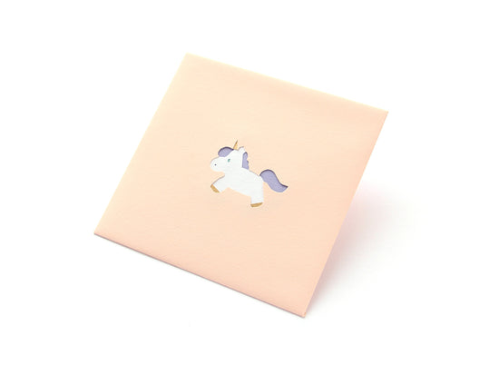Paper Cutout Mini Envelope "Unicorn"