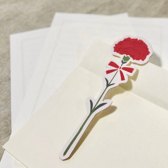 Lightly Fragrant Single-Flower Paper Cutout Incense "Carnation"