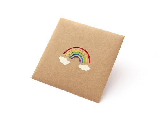 Paper Cutout Mini Envelope "Rainbow"