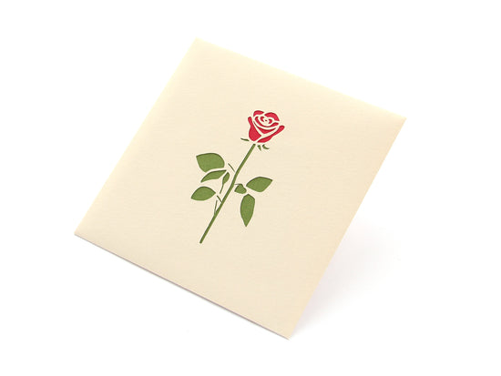 Paper Cutout Mini Envelope "Pink Rose"