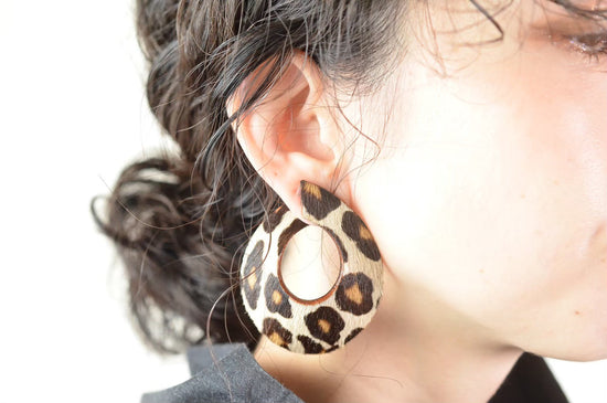 Leather Earrings (Connect Animal)